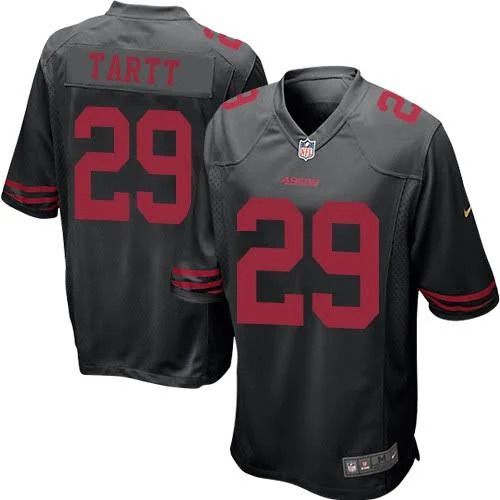 Men San Francisco 49ers #29 Jaquiski Tartt Nike Black Game Player NFL Jersey->san francisco 49ers->NFL Jersey